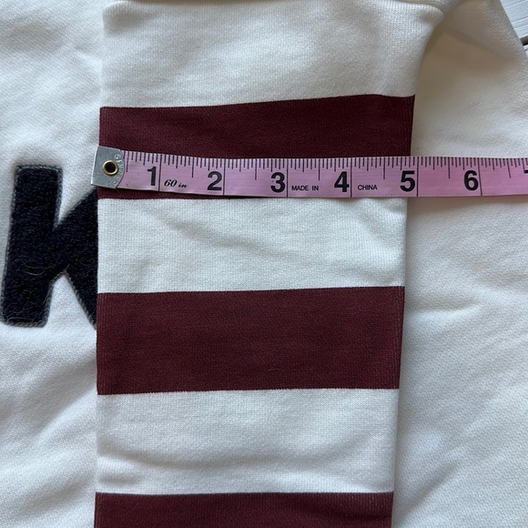 NWT Tuckernuck Sport Fleece Varsity Pullover White size XS/S - Picture 14 of 16